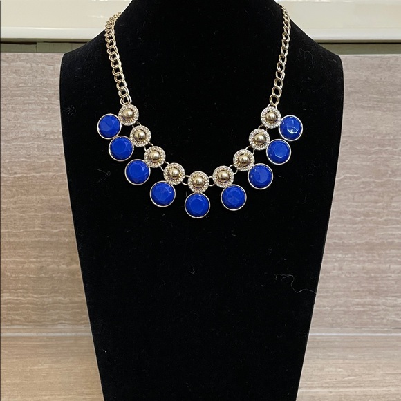 Charter Club Jewelry - CHARTER CLUB UEC Chic Blue and Gold Statement Adjustable Necklace